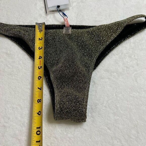 Simon Miller Shiny Gold and Silver Bikini Bottoms NWT Large - Picture 7 of 7